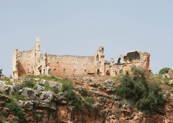 Ruinas Iglesia Vieja Canytellis Ciudad Antigua Kanlidivane Mersin Turquía — Foto de Stock