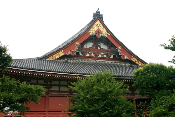 Slavná Budova Svatyně Asakusa Tokiu Japonsko — Stock fotografie