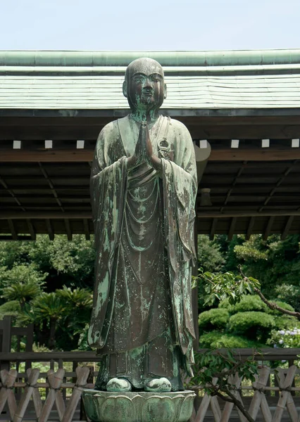 Japonya Kamakura Daki Eski Bronz Buda Heykeli — Stok fotoğraf