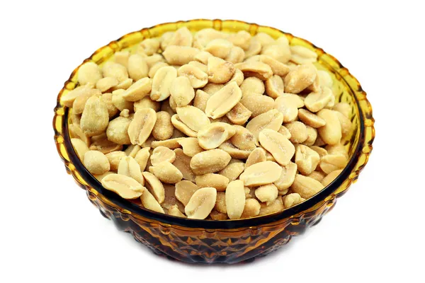 Salted peanuts in a bowl — Stock Photo, Image
