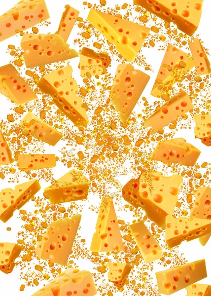 Premium Cheddar Käse Auf Dem Tisch — Stockfoto