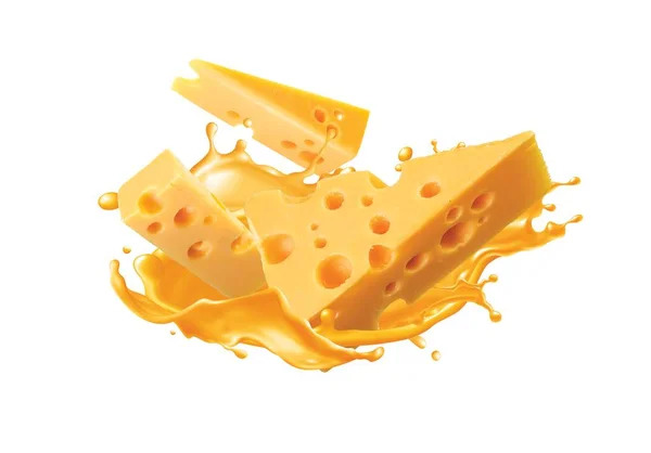 Formaggio Cheddar Premium Sul Tavolo — Foto Stock