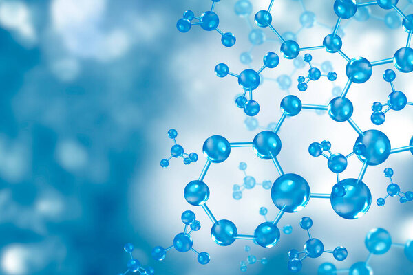 close up of chromosome and molecule