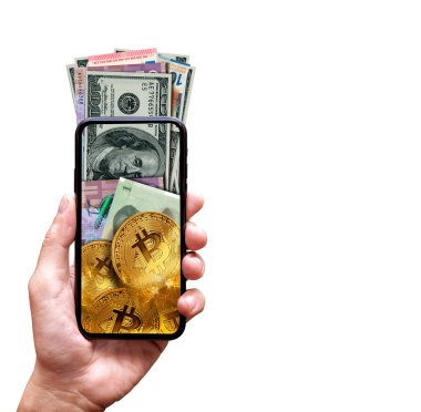 Bitcoin ticaret kavramı, dijital para