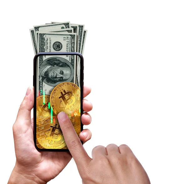 Bitcoin ticaret kavramı, dijital para