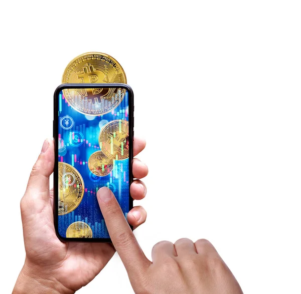 Bitcoin ticaret kavramı, dijital para