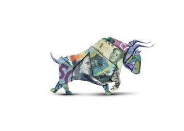 Origami boğası banknottan, Forex