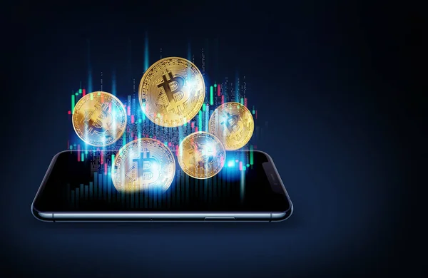 Bitcoin ticaret kavramı, dijital para