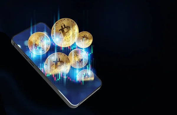 Bitcoin ticaret kavramı, dijital para