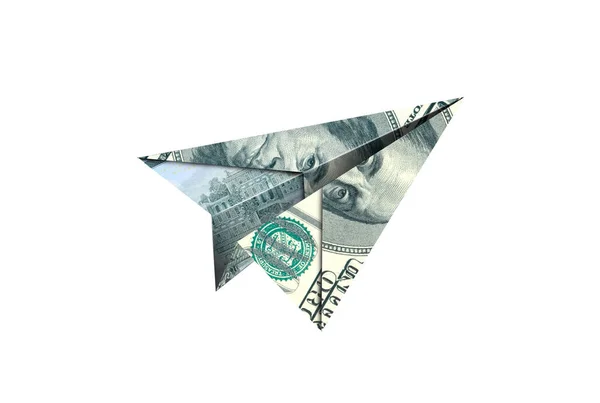 kağıt uçak origamisinden banknota