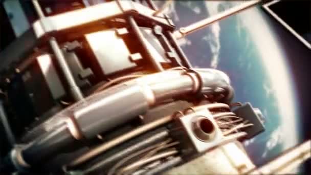 Zoom arrière de la terre à l'orbite 