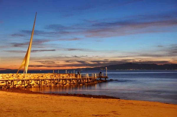 Pláže v městě salou, Katalánsko — Stock fotografie