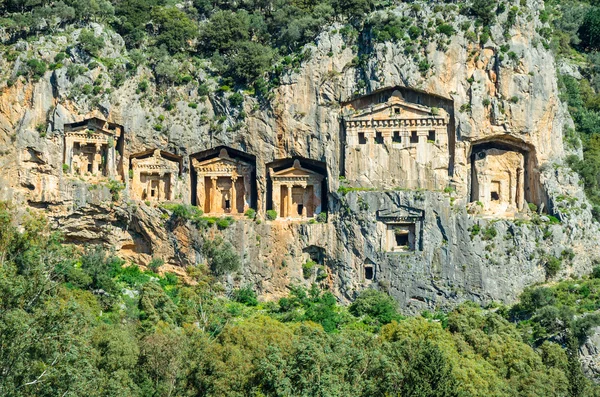 Ruines antiques Dalyan Photos De Stock Libres De Droits