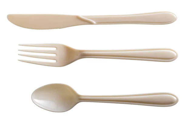 n beyaz plastik çatal kaşık