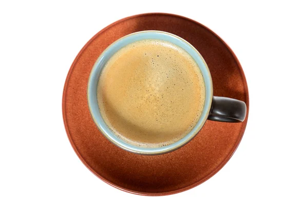 Taza de café vista plan — Foto de Stock
