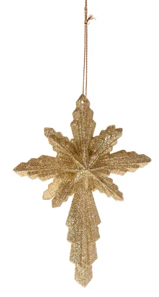 Gold christmas decorations — Stock Photo, Image