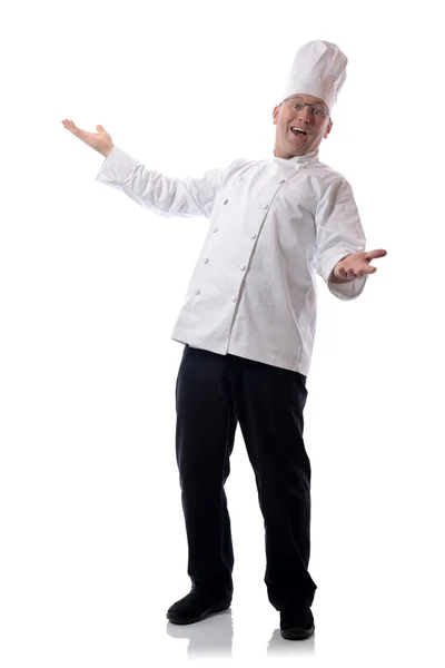 Brazos abiertos chef — Foto de Stock