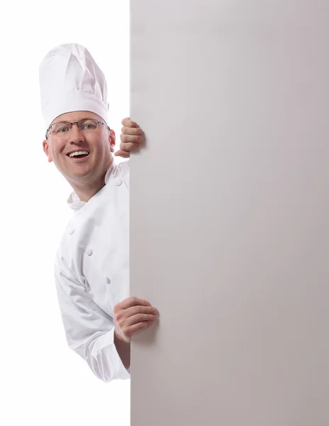 Chef-kok kant gluren — Stockfoto
