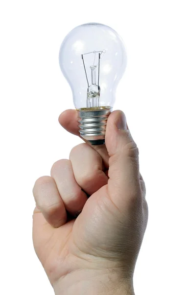 Holding light bulb — Stock Photo, Image
