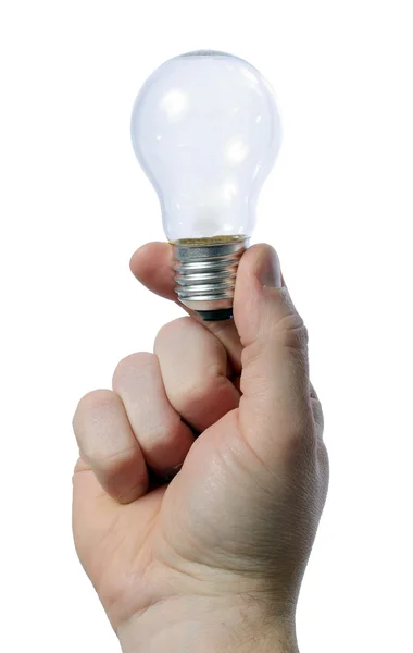 Holding light bulb — Stock Photo, Image