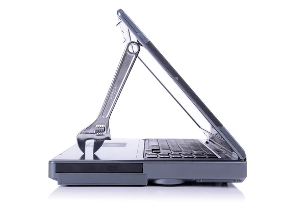 It support spanner laptop — Stock Photo, Image