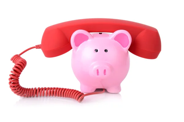 Telephone banking — Stock Photo, Image