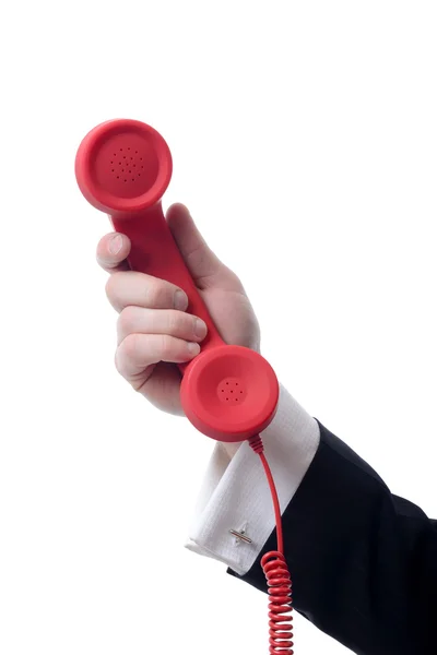 Telefone vermelho — Fotografia de Stock