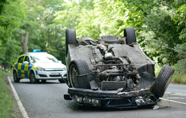 Ondersteboven auto — Stockfoto