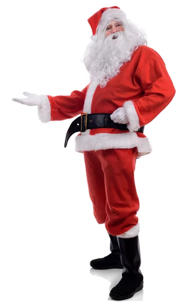 Santa presenterar — Stockfoto