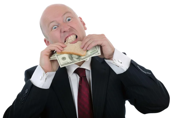 Money sandwich Stock Image