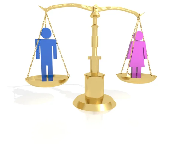 Man - Woman Equality — Stock Photo, Image