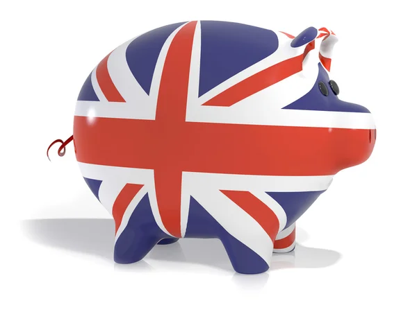 Union Jack Piggy Bank — Fotografia de Stock