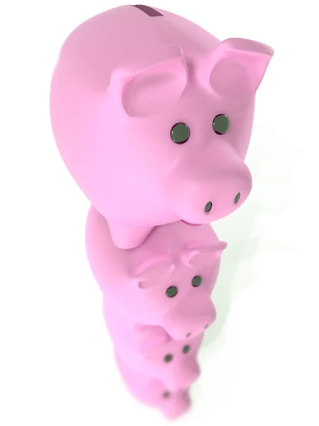 Piggy bank stack — Stock Photo, Image