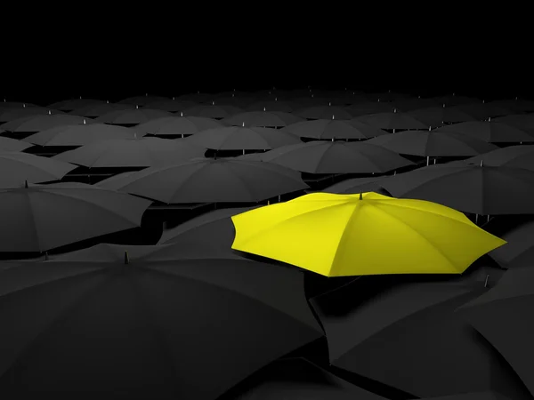 kalabalıktan ayakta şemsiye