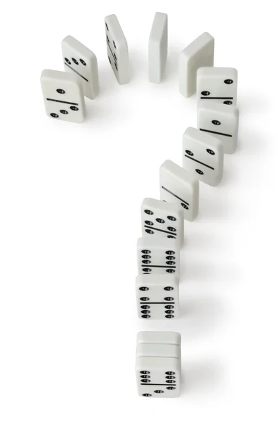 Domino vraag — Stockfoto