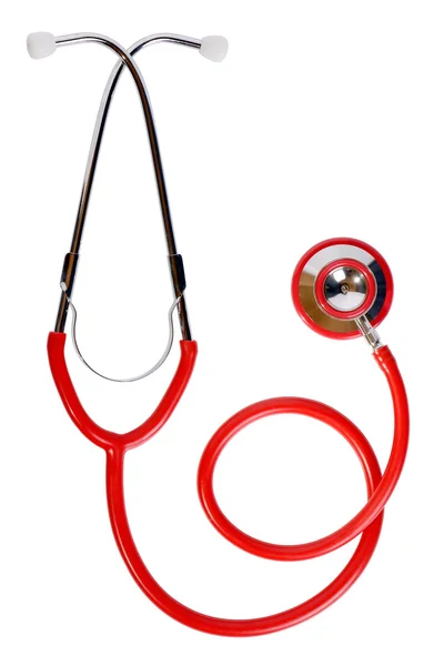 Red stethoscope — Stock Photo, Image