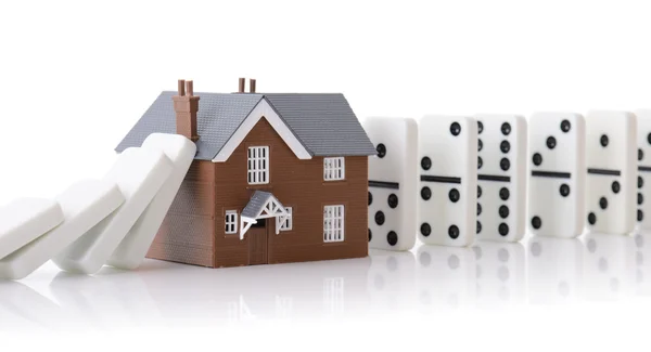 Domino House — Stock Photo, Image