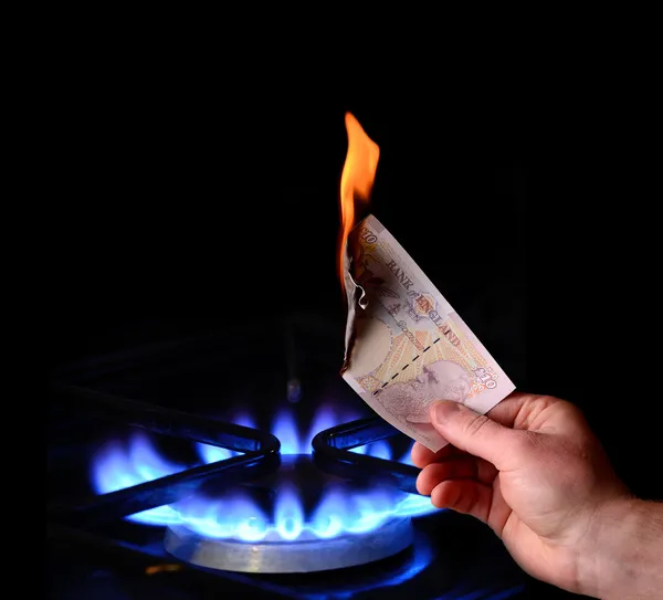 Деньги на выжигание — стоковое фото