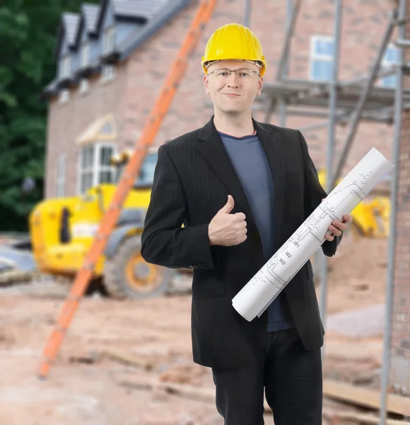 Architect met goed nieuws — Stockfoto