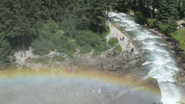 Wodospady Krimml. (Austria) — Wideo stockowe