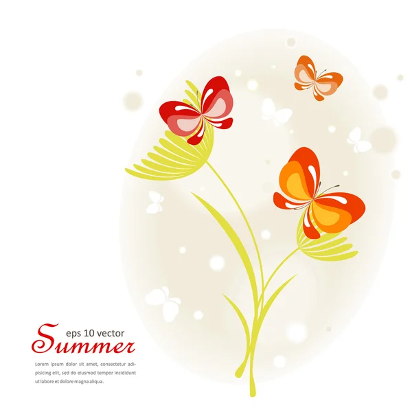 Summer light background — Stock Vector