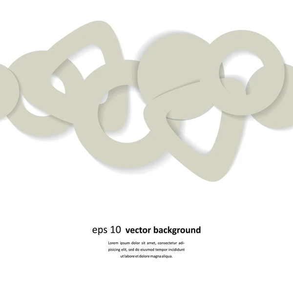 Neutraler Hintergrund mit geometrischen Figuren — Stockvektor