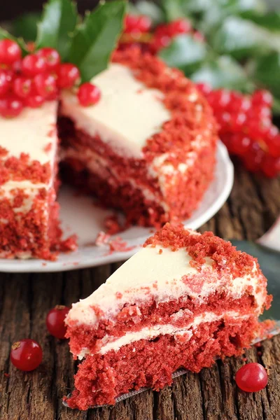 "κόκκινο βελούδο κέικ." — Φωτογραφία Αρχείου