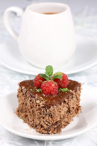 Шоколадний торт каштановий . — стокове фото