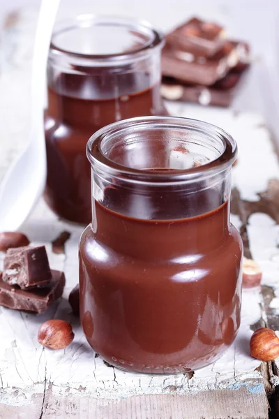 Creme de chocolate . — Fotografia de Stock