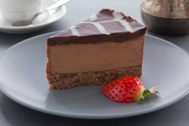 Çikolatalı cheesecake.