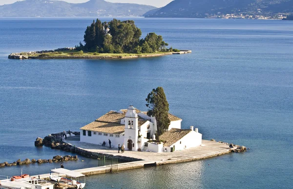 Corfu island in Greece. Panagia Vlahernon church. — Stock Photo, Image
