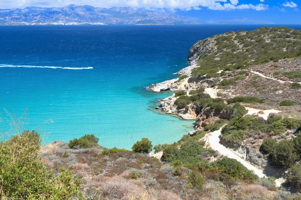 Baía de Mirabello na ilha de Creta na Grécia — Fotografia de Stock