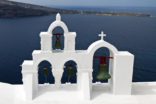 Santorini ilha na Grécia — Fotografia de Stock