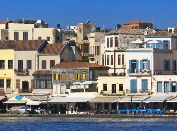 La ciudad de Hania en la isla de Creta en Grecia — Foto de Stock